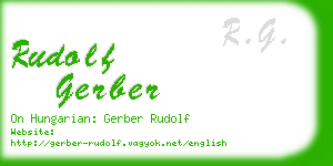 rudolf gerber business card